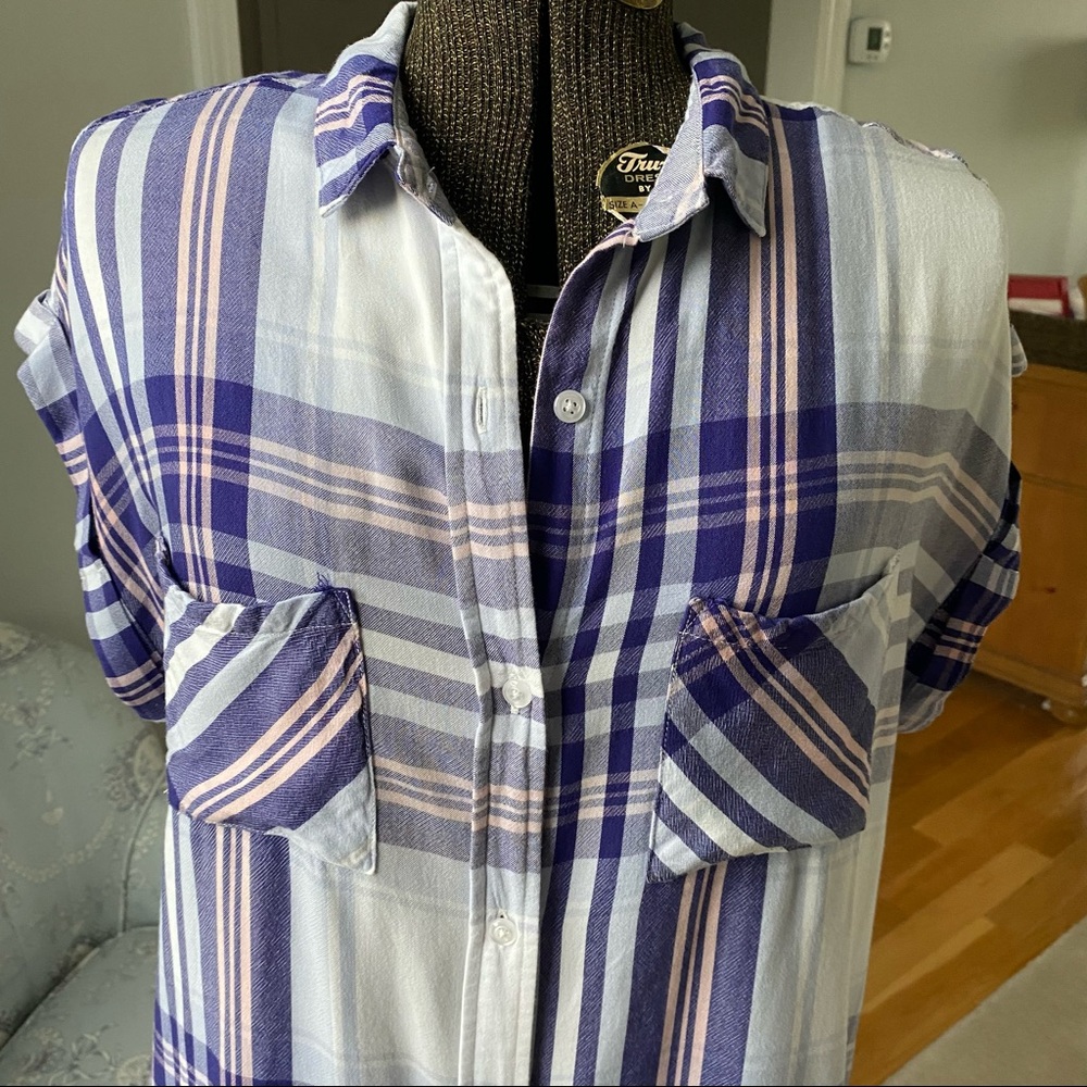 Rails Brand Button-Up Tee - image 5